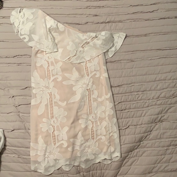 Plum Pretty Sugar Dresses & Skirts - White one shoulder dress